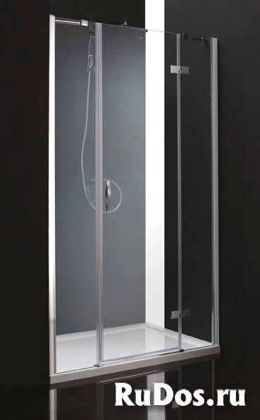 Душевая дверь Cezares Bergamo B13 100 60/40 C Cr R прозрачное стекло, профиль хром правая фото