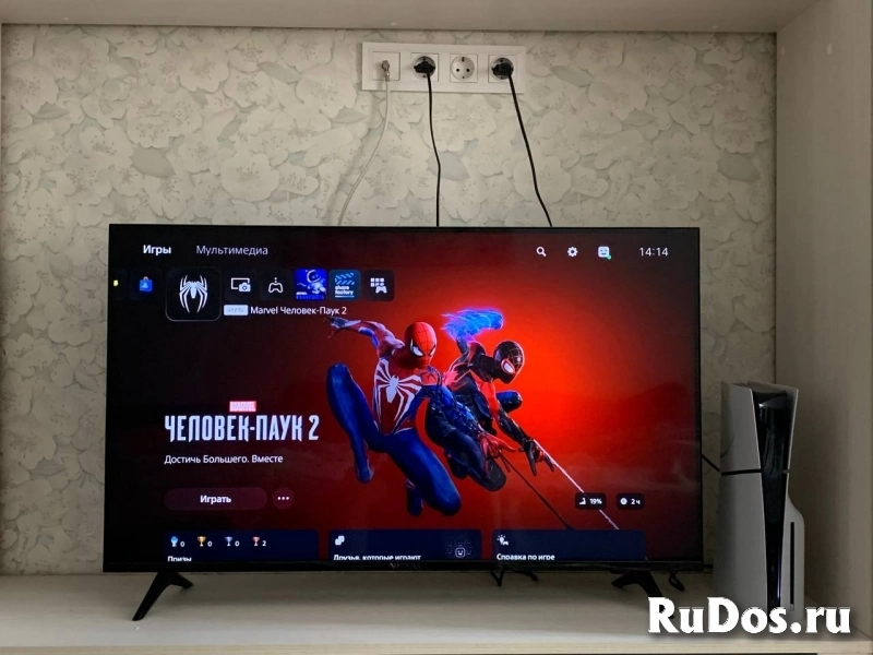 PS 5 slim + геймпад DualSense + Spider Man 2 фотка