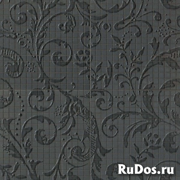 Мозаика Fap Mosaici Dark Side Damasco Black Matt Mosaico 60x60 фото