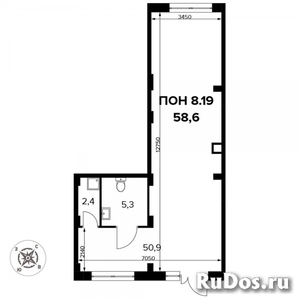 Продам коммерческую недвижимость 58.7 м2 изображение 3