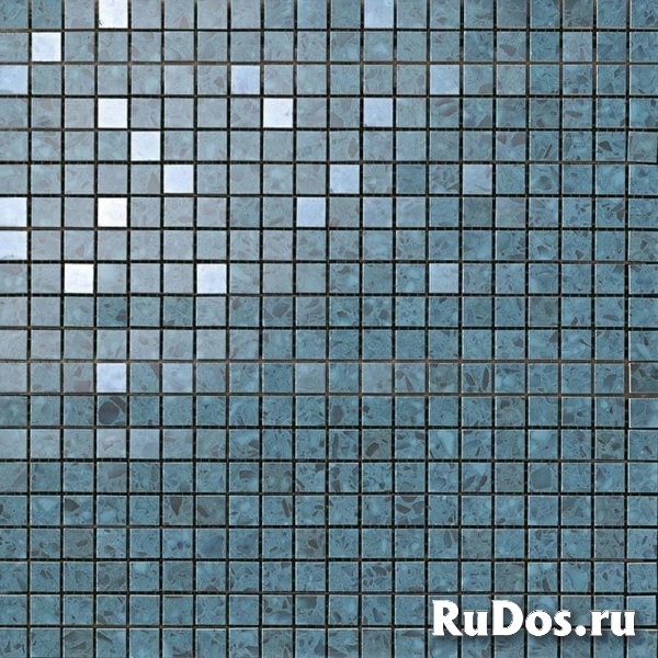 Керамическая плитка Atlas Concorde Marvel Gems Terrazzo Blue Micromosaico 9MZB мозаика 30,5x30,5 фото