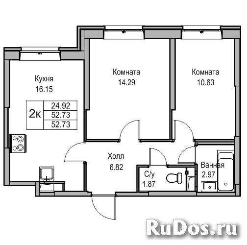 Продам 2 комнатную квартиру 51 м2 фотка