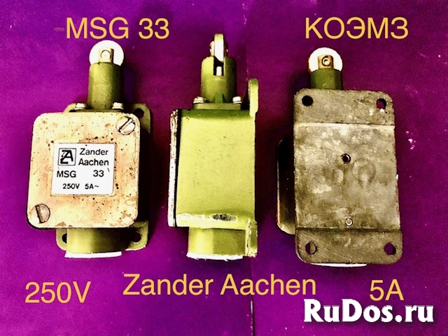 Концевой выключатель с роликом Zander Aachen type MSG 33 фото