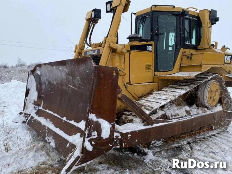 Бульдозер CAT D6R, 9200 м/ч, клыки, болотоход фотка