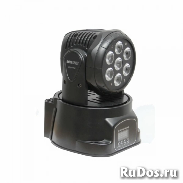 Involight LED MH78W - LED вращающаяся голова, 7x8 Вт RGBW мультичип, DMX-512 фото