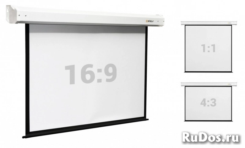 Экран настенный с электроприводом Digis DSEM-1107M формат 1:1 (280х280 см) фото
