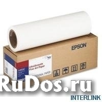 Бумага Epson C13S042323 Художественная бумага для плоттера фактурная, рулон A2 17quot; 430 мм x 15 м, 300 г/м2, Fine Art Paper Hot Press Natural, втулка 3quot; 76 мм, для пигментных чернил фото