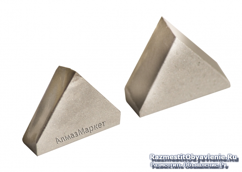 Вставки алмазные треугольные для токарных резцов фото