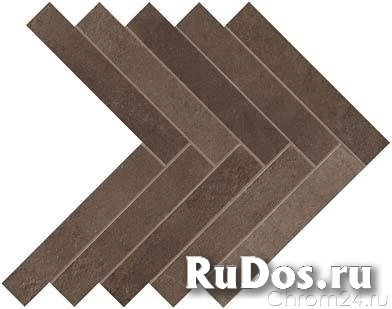 Atlas Concorde Dwell Brown Leather Herringbone керамогранит (41,2 x 36,2 см) (A1DE) фото