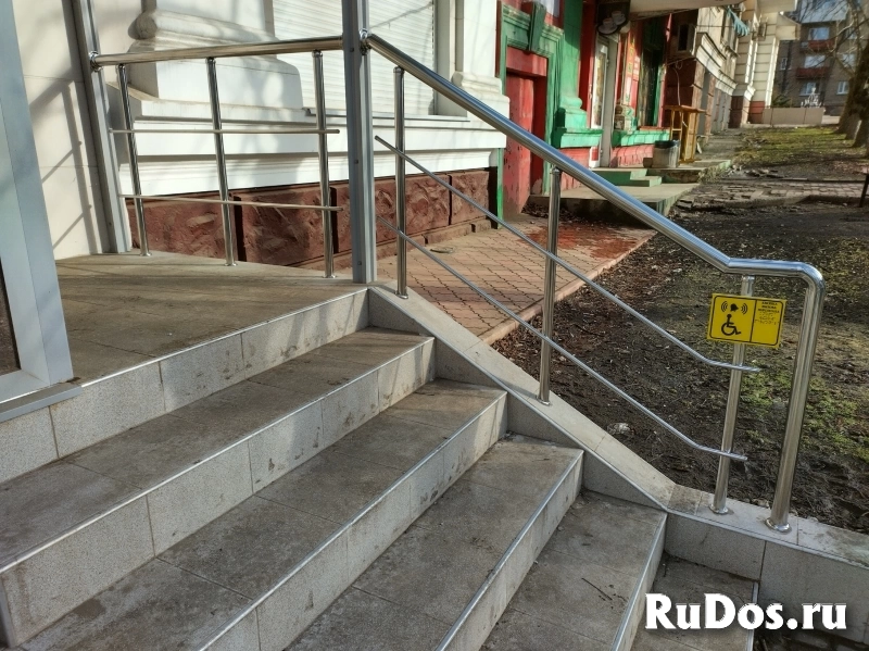 НЕРЖАВЕЮЩИЕ ПЕРИЛА в магазин, частный дом, офис изображение 6