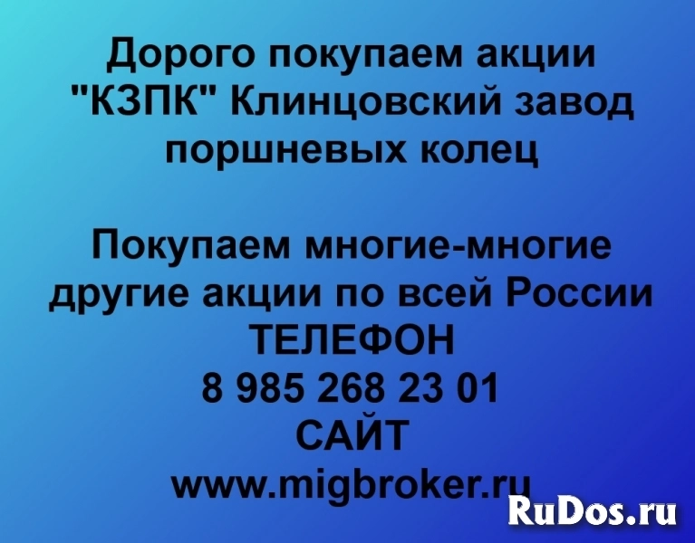 Покупка акций «КЗПК Клинцовский завод поршневых колец» фото