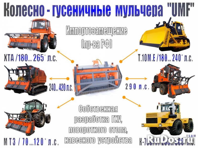 Мульчера. Кусторезы. Спецоборудование "UMF" (РФ) изображение 3