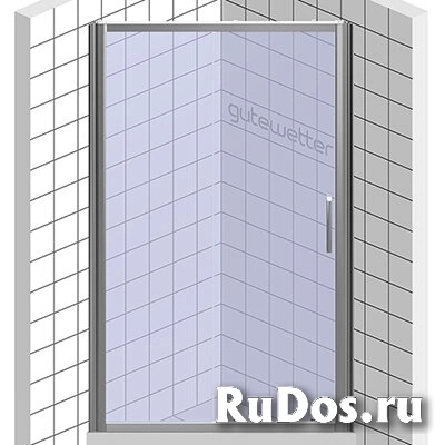 Дверь в душевую нишу GuteWetter KOLLE DOOR GK-662D-135-03 110х200 см, ручка CH 19 стекло бесцветное 6 мм профиль хром блестящий фото