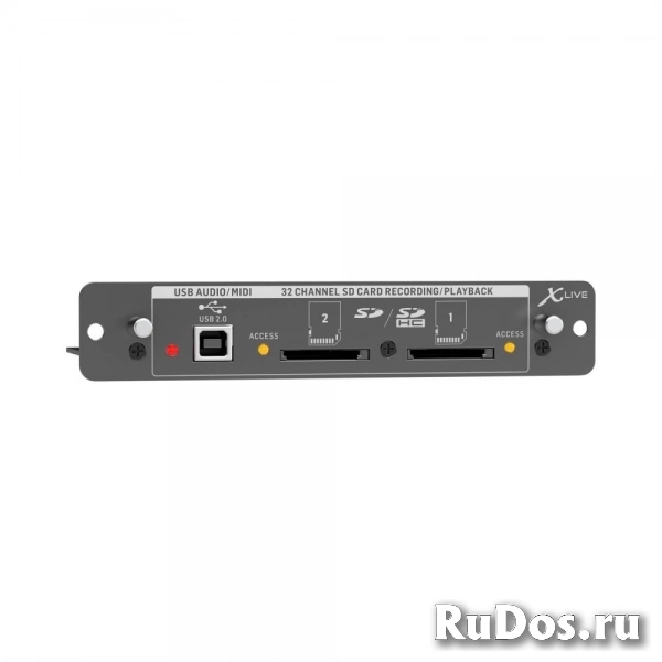 Behringer X-LIVE - двойной рекордер/плеер на SD/SDHC карты, 32 канальный двухнаправленный аудиоинтерфейс USB 2.0 фото