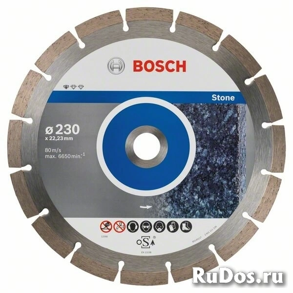 10 Алмазных дисков Bosch Standard for Stone 230x22.2 (2608603238) фото