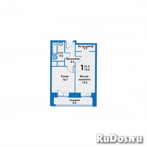 Продам 1 комнатную квартиру 43 м2 фото