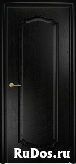 Дверь Оникс модель Венеция 2 Цвет:Эмаль черная по ясеню Остекление:Без стекла фото