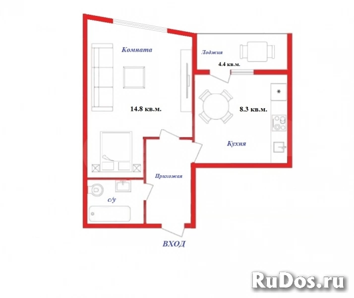 Продам 1 комнатную квартиру 31 м2 изображение 3