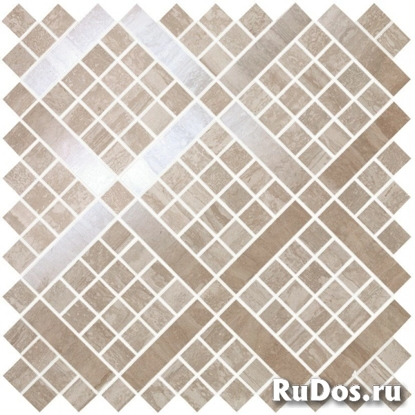 Плитка Atlas Concorde Marvel Pro Marvel Travertino Silver Diagonal Mosaic 9MVB 30,5x30,5 фото