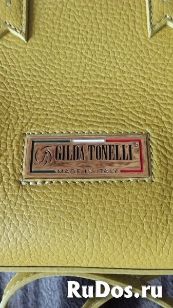 Сумка кожанная Gilda Tonelli Оригинал Италия изображение 3