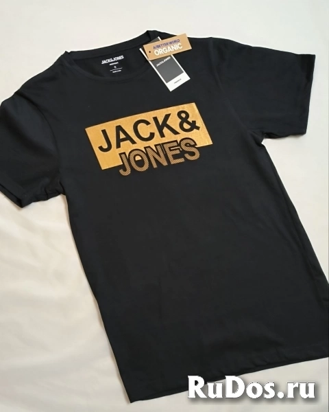 Футболки мужские JACK & JONES из органического хлопка, новые изображение 7