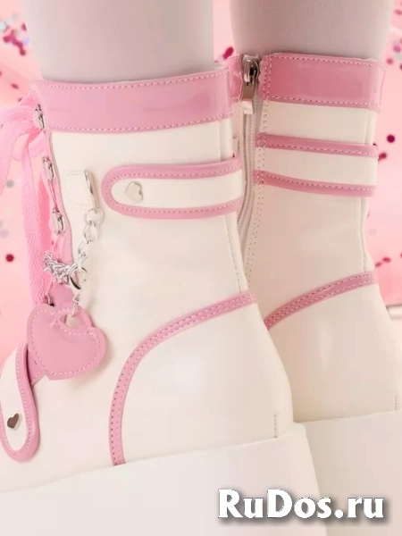 Массивные ботинки на высокой платформе y2k изображение 4