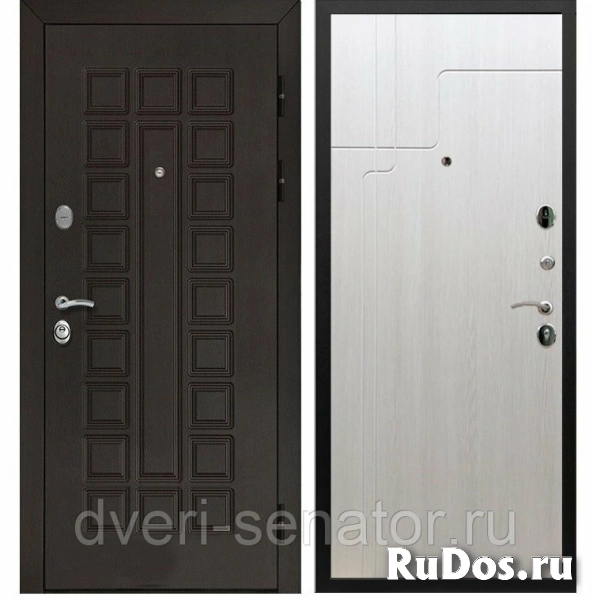 Senator ФЛ-246 цвет Лиственница беж входные стальные двери в квартиру фото