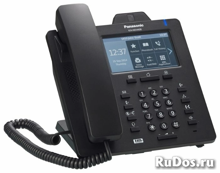 VoIP-телефон Panasonic KX-HDV430 черный фото