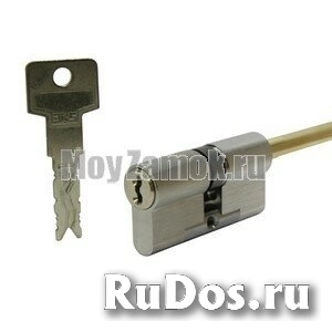 Цилиндровый механизм EVVA 3KS (67)36/31 ключ/шток, никель фото