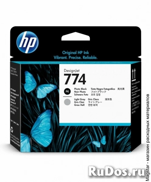 Печатающая головка HP P2W00A / 774 для DesignJet Z6810 series/ Z6610, фото черная и светло-серая фото