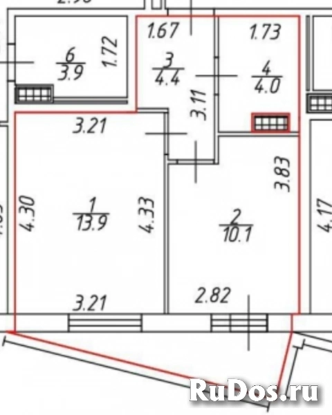 Продам 1 комнатную квартиру 32 м2 изображение 3