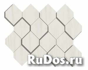 Marvel Bianco Dol. Mosaico Esagono 3D (AS36) 28,2X35,3 Керамогранит фото