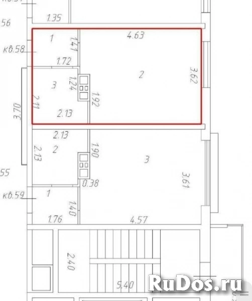 Продам 1 комнатную квартиру 23.68 м2 фотка