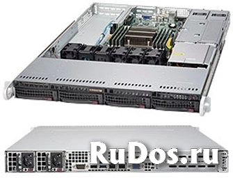 Серверная платформа 1U Supermicro SYS-5018R-WR (1x2011v3, C612, 8xDDR4, 4x3.5quot; HS,2x PCI-E 3.0 x16 slots, 2GE, 500W 1+1,Rail) фото