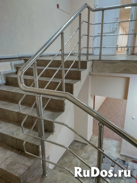 НЕРЖАВЕЮЩИЕ ПЕРИЛА в магазин, частный дом, офис изображение 8