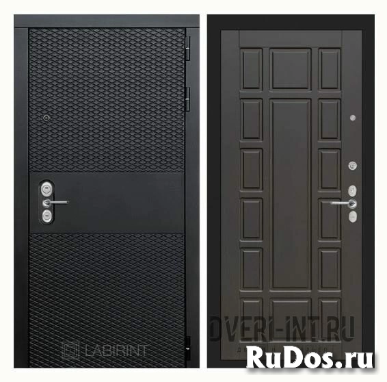 Входная дверь LABIRINT BLACK 12 - Венге фото