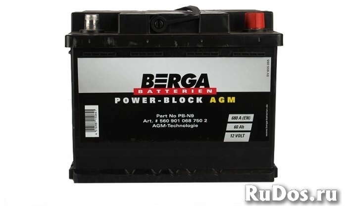 Автомобильный аккумулятор Berga PB-N9 фото