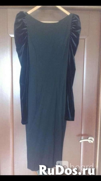 Платье футляр новое м 46 чёрное миди по фигуре ткань плотная вече изображение 5