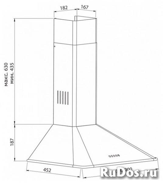 Каминная вытяжка Korting KHC 6639 RI фото