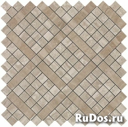 Декор Atlas Concorde Marvel Pro Marvel Travertino Silver Diagonal Mosaic 30.5x30.5 фото