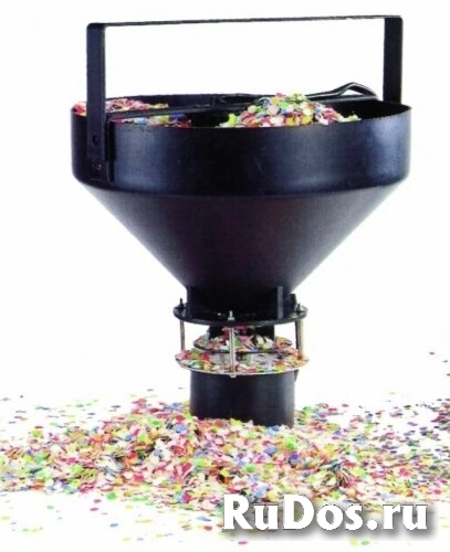 Eurolite Confetti machine машина для разбрасывания конфетти, загрузка 3 кг, диаметр разбрасывания 2 - 4 метра (зависит от высоты) фото