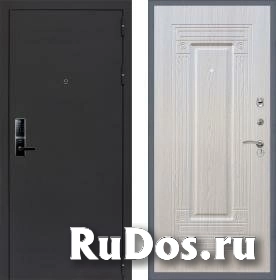 Дверь входная (стальная, металлическая) Сенатор Практик 3К Electro 5230 ФЛ-4 quot;Беленый дубquot; с электронным замком фото