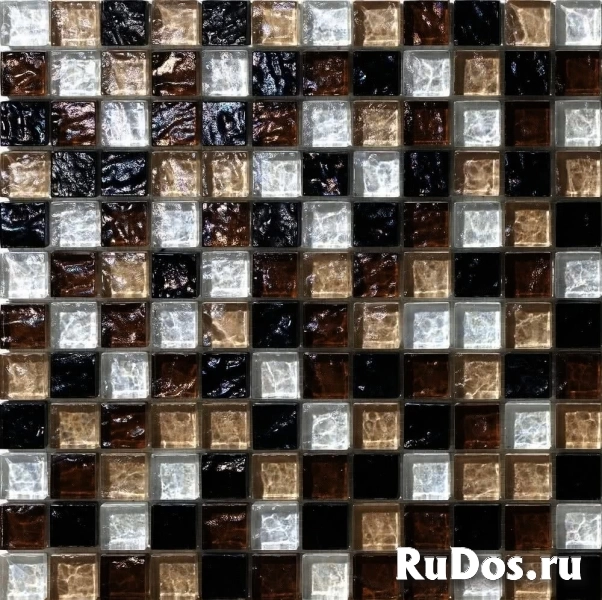 Мозаика облицовочная стеклянная Mosaico piu Onde CR.0A66_23X23x8 ( м2) фото