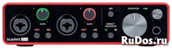 Внешняя звуковая карта Focusrite Scarlett 2i2 3rd Gen фото