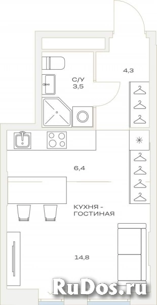 Продам 1 комнатную квартиру 29 м2 фотка