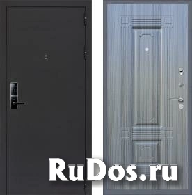 Дверь входная (стальная, металлическая) Сенатор Практик 3К Electro 5230 ФЛ-2 quot;Сандал серыйquot; с электронным замком фото