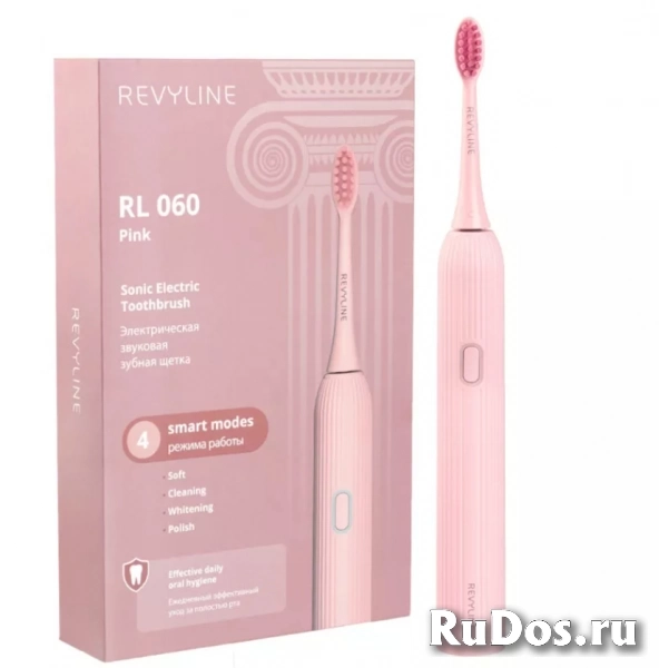 Розовая звуковая щетка Revyline RL060 фото