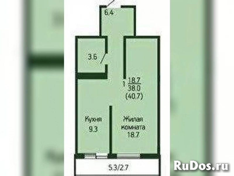 Продам 1 комнатную квартиру 43 м2 изображение 7