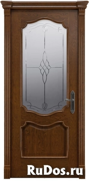 Межкомнатная дверь Рада Верона ДО1 (Дуб коньяк) фото