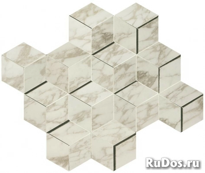 Плитка Atlas Concorde Marvel Edge MARVEL Royal Calacatta Mosaico 3D AEPH 30,5x26,4 фото